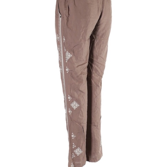 NWT Sundance tan pants embroidery detail medium - Picture 4 of 4